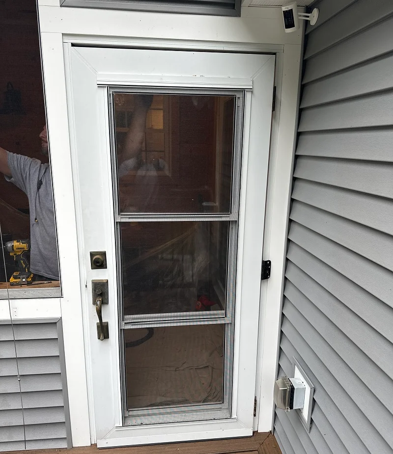 Entry door off a porch needs replacement Wilton,CT